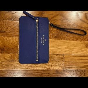 Blue Kate Spade wristlet